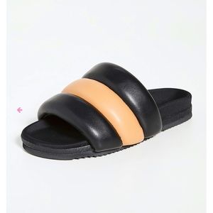 ROAM footwear size 42 puffy black/nude slide